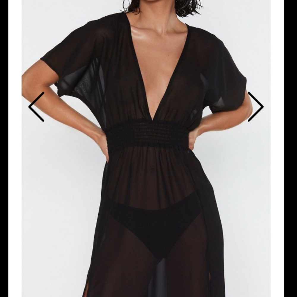 NASTY GAL maxi swim cover up